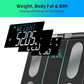 Smart Body Composition Scale – 8‑Electrode Dual‑Frequency BIA · 21 Body Metrics · 400 lb· App Sync (Fitdays, Apple Health,Google Fit) · Auto Recognition · 5 mm Tempered‑Glass Stable Platform