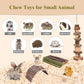 Grddaef Hamster Toys, Guinea Pig Chew Toys Small Animal Enrichment Toys Cage Accessories for Chinchilla Gerbils Rats Bunny Mouse