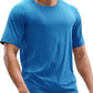 MIER Men's Dry Fit Workout T-Shirts Athletic Running Tee Short Sleeve Crew Neck Gym Tops, Polyester, Moisture Wicking