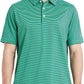 Men's Golf Polo Shirts Short Sleeve Striped Performance Moisture Wicking Dry Fit Golf Shirts for Men