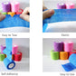 6 Pack 2" x 5 Yards Self Adhesive Bandage Wrap Breathable Cohesive Vet Wrap for Pets, Elastic Self-Adherent Tape for Sports, Wrist, Ankle (Mixed Colors)