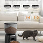 Automatic Cat Feeder, Cat Food Dispenser Battery-Operated with 180-Day Battery Life, Timed Pet Feeder for Cats and Dogs, Desiccant Bag, Programmable Portion Control, 4 Daily Meals, 10s Voice Recorder