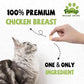 Freeze Dried Chicken for Dogs Cats, High Protein Raw Dog Food Topper, Single Fresh Ingredient Treats, 4.6oz, Rawhide Free