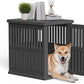 Dog House - Resin Outdoor Dog Kennel with Ventilated Design, Waterproof Dog Bed Shelter for Backyard, Garden & Patio