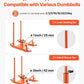 VEVOR Weight Sled, Steel Power Sled, Fitness Strength Training Sleds for Athletic Exercise Speed Improvement, Workout Fitness Equipment with Handle, Compatible with 1/2 in Weight Plates, Orange