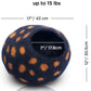 Woolygon Premium Felt Cat Cave Bed - Polka Dot Series - Wool Kitty Beds Handcrafted Kitten Caves Bed for Indoor Cats - Eco-Friendly Merino Wool, Foldable Cat Hideaway Cat Houses (Yellow/Black Dots)