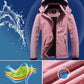 MOERDENG Women's Waterproof Ski Jacket Warm Winter Coat Outdoor Windbreaker Hiking Snowboarding Jacket
