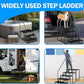 RV Steps with Handrail, 2 Steps Ladder Hot Tub Steps with Handrail, Portable Mobile Home Stairs Outdoor RV Stairs for 5th Wheel RVs