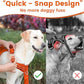 No Pull Dog Harness, Reflective Puppy Vest for Small Medium Large Sized Dog(Orange,M)