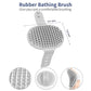 5 in 1 Dog Grooming Kit - Self-Cleaning Slicker Brush for Shedding Short Long Haired Dogs & Cats, Includes Pet Comb, Flea Comb, Bath Brush, Undercoat Rake - Complete Fur Care Set - Gray