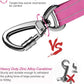 AUBELL Dog Seat Belt for Car,Updated 3-in-1 Adjustable Reflective Bungee Heavy Duty Dog Car Harness Tether with Clip Hook Latch & Buckle,Swivel Zinc Alloy Carabiner,Hotpink