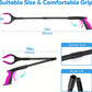 Grabber Reacher Tool - 32” Extra Long Foldable Gripper and Reaching Tool - Heavy Duty Pick Up Stick Grabbers for Seniors, Trash, Surgery Recovery Must Haves Gifts (Black Purple)