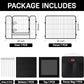 PJYuCien Dog Playpen Outdoor Plus Storage Bag, 24" H 8 Panels Puppy Pen with Square Bottom & Top Cover, Heavy Duty Dog Fence for Camping