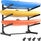 Kayak Storage Rack, Heavy Duty Kayak Stand Canoe Rack with Wheels, Freestanding Kayak Holder Stand for Kayaks, Canoes, Surfboard, Paddleboard Storage