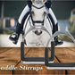 Flex Stainless English Saddle Stirrups Iron Pads Knee Ankle Stress Pain Relief