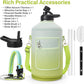 1 Gallon Water Bottle Insulated | Thickened Stainless Steel Vacuum Metal Water Jug | Portable Sports Large for Gym and Hiking with Straw, Carrier Bag, Handle Strap | BPA-Free 128 oz