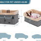 Petsfit Dog Car Seat Medium Sized Dog or 2 Small Dogs with Patent Buckles, Washable Pad, Dog Booster Car Seat for Dogs Up to 45 lbs (Medium, Light Grey)