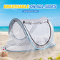 Baby Beach Tent with Baby Hat, Pop Up Toddler Travel Bed with Sun Hat for Boys or Girls, Sun Shade for Toddler Camping, Infant Portable Sun Shade, Summer Beach Baby