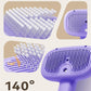 ROJECO 3-in-1 Pet Steam Brush for Cats&Dogs - Detangling Comb with Adjustable Mist, Handheld Deshedding Grooming Tool for Long/Short Hair, Massage Brush & Shedding Control Gift,Cordless,Purple