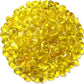 1 Lb (460 g) Yellow Sea Glass Stones Irregular Rainbow Glass Pebble Decorative Rock Quartz Tumbled Gemstone Chips for Aquarium Decoration/Vase Filler/Jewelry Making/Handwork Craft/Gems Display