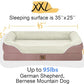 Orthopedic Washable Large Dog Bed - Dog Beds Large Sized Dogs with Removable Cover Waterproof Orthopedic Pet Bed XL Dogs Beds with Bolster