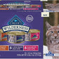 Blue Buffalo Wilderness High Protein, Natural Adult Pate Wet Cat Food Variety Pack, Chicken, Salmon, Turkey 5.5-oz can (24 count - 8 of Each Flavor)