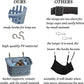 JWShang Rat Hammock for Cage, Chew Proof Hanging Basket Bed with Sturdy Hooks, Pet Cage Accessories, Safe Cozy Small Animal Rodent Hammock for Sugar Glider Mice Snuggling Sleeping