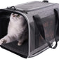 petisfam Soft Large Cat Carrier with Privacy Zipped Flaps for Sensitive and Nervous Cats