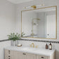 24x36 Inch Brass Bathroom Mirror for Wall, Aluminum Frame Rectangle Rectangular Vanity Mirror, Modern Large for Bedroom, Living Room, Horizontal or Vertical