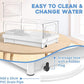 Small Turtle Tank Kit(Tank+Light+Filter), Acrylic Turtle Tank Starter Kit with Bask Platform, Bottom Drain, Multi-Function Area for Small Reptiles.(White)