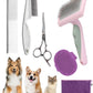 Dog Brush for Shedding Grooming,6 Pack Long-Pin Brush Set for Long Haired Dog Cat Goldendoodles Poodles Doodles Purple