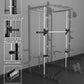 Eonfit E3 Smith Machine with 360°Rotating Arm for Home Gym Equipment, Multi-Function Power Cage Squat Rack with Cable Crossover LAT Pulldown Pulley System All in One