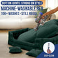 Luxury Dog Bed Chesterfield – Handcrafted Velvet Throne for Dogs | Joint Support, Calming & Temp-Regulating Comfort | Durable 5+ Years, Anti-Claw, Washable 100+ Times – XL, Green