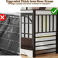 COZPAW 52 Inch Dog Crate Furniture, Extra Large Dog Kennel Indoor for XLarge Breed, Heavy Duty Dog Cage with Double Elegant Arched Doors, Decorate as TV Stand & End Table - White Brown