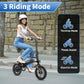 Winado Electric Bike for Adults, 14" Folding Electric Bicycle 450W Motor with Dual Disc Brakes, Max Range 25Miles(Pedal-Assist) & Speed 15.5MPH, Foldable Commuter City Ebike for Adults/Teens