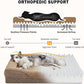 INVENHO Orthopedic Large Dog Dogs, Washable Egg-Crate Memory Foam Dog Couch Bed with Washable Removable Cover, Waterproof Lining and Nonskid Bottom