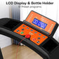 Foldable Walking Treadmill for Seniors with Long Handrails, APP Control & 3D Virtual Scenes – 3.0HP Quiet Motor, 300 lb Capacity, Shock Absorption – Ideal for Home, Office & Small Spaces