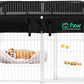 FXW Homeplus Unleashed Indoor Dog Playpen - Stress-Free and Safe Play, Heavy Duty 32 Inch 8 Wire Panels with Playpen Cover for Small and Medium Dogs, White│Patented