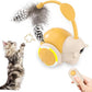 Cat Toys for Bored Indoor Adult Cats,Remote Control Cat Toy with 4 Directions,LED Lights Interactive Remote Control Dog Toy (Orange)