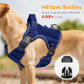 Heavy-Duty Tactical Dog Harness for Large Dogs, No Pull Adjustable Reflective Pet Vest with Molle System, K9 Military-Grade Control for Service Training, Outdoor & 10+ Breeds, Dazzling Blue, Small