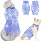 Cat Recovery Suit After Surgery, Recovery Wear for Abdominal Wounds, Onesie Cone E-Collar Alternative - Blue M