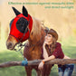 Horse Fly Mask with Ears, Comfortable Fit Stretch Fabric with UV Protection Soft on Skin Breathability for Small/Medium Size Horses (Red)