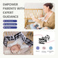 Tiny Land Montessori Baby Toy Set 0-3 Months Newborn Development Sensory Play Kit - 5-in-1 Mirror, Black & White Card Set, Rolling Bell, Play Mat, and Bed Wrap