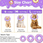 Cat Cone Collar Soft, Cat Recovery Collar for Wound Healing Cute Donut Adjustable Kitten Cones to Stop Licking Comfortable Lightweight Neck Elizabethan Collars for Kittens After Surgery