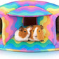 Unicorn Catcher Guinea Pig Hideout - Large Cozy Bed, Warm House, Washable Tunnel Accessories for Small Pets: Hamster, Chinchilla, Bunny