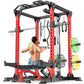 Power Cage,1600lbs Multi-Function Power Rack with Adjustable Cable Crossover System and More Training Attachment, Weight Cage for Home Gym