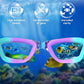 Kids Swim Goggles, Swimming Goggles for Kids Toddlers 3-14 with Swim Cap, Nose Clip, Nose Bridge, Ear Plugs