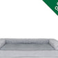 Furhaven Replacement Dog Bed Cover Plush & Suede Sofa-Style, Machine Washable - Gray, Large