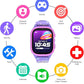 PlayZoom 4 Kids Smartwatch – 1.83” Color Touchscreen, 25+ Games, Selfie Camera, Audiobooks, Songs, Step Tracker, Parental Controls, Waterproof, for Ages 4-12 (Purple Unic)