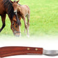 CHICIRIS Hoof Knife, Double Edged Hoof Trimming Knife with Wooden Handle Horse Farrier Tool, Stainless Steel Blade, Multifunctional Cow Horseshoe Knife for Hoof of Cows and Horses